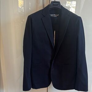 Men's Navy Cotton Blazer